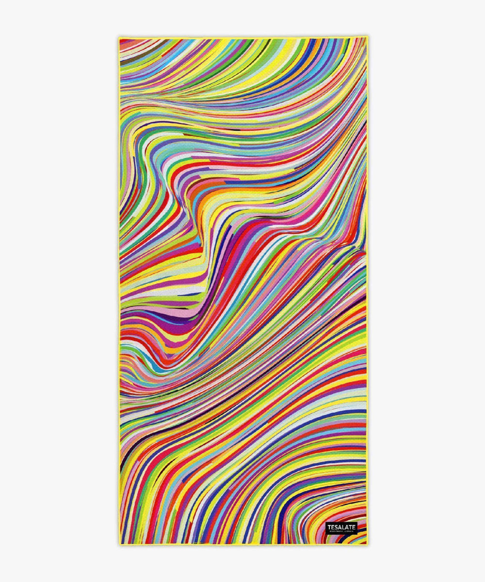 Tesalate - Ride The Rainbow Beach Towel